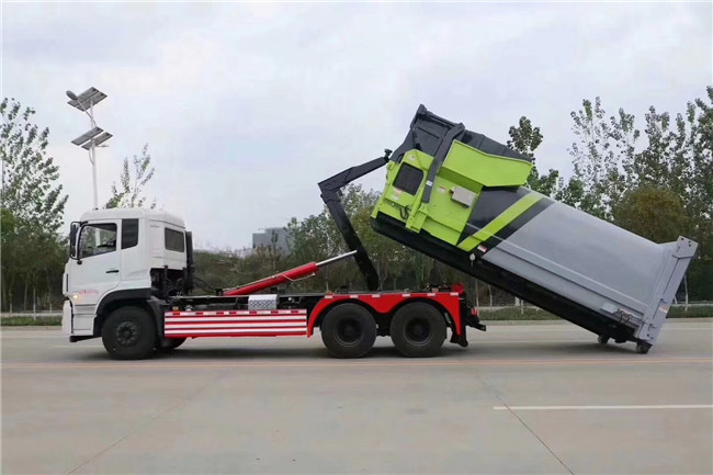 18方移動壓縮垃圾站-配套拉臂車